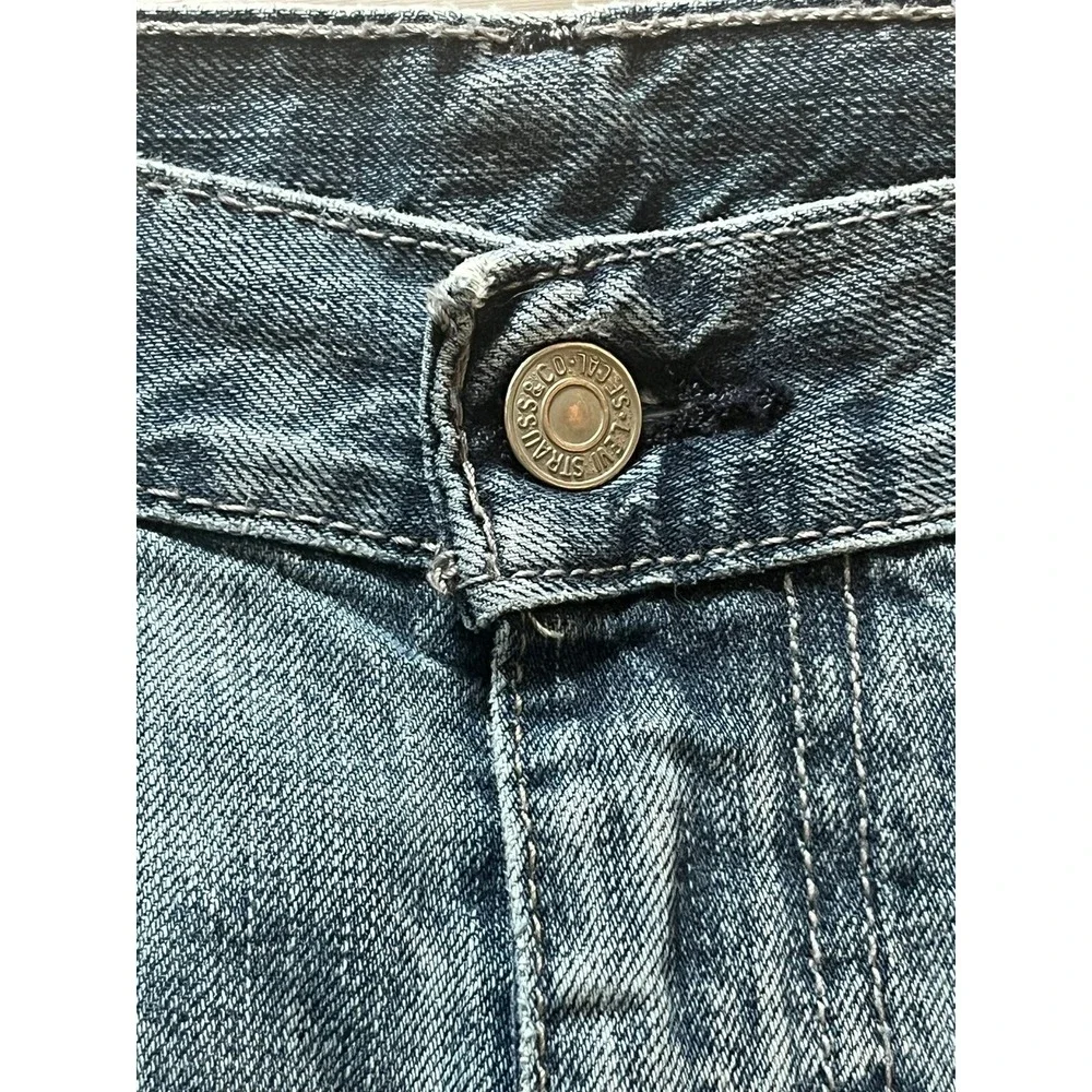 Levi's men blue jeans 514 men's‎ tagged 36x30 measure 38x30.25